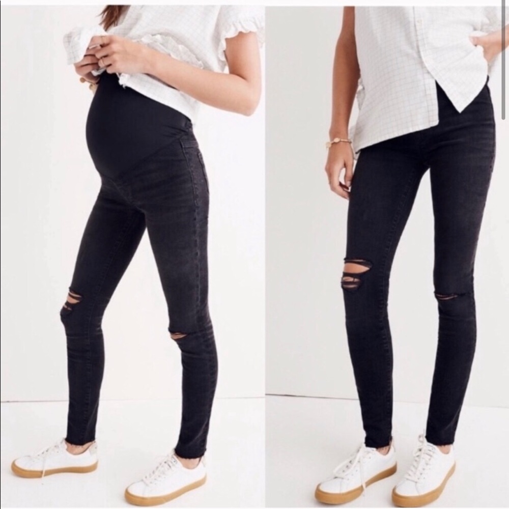 Madewell Maternity Over the Belly in Black Sea